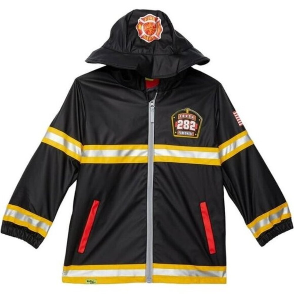 Western Chief Kids F.D.U.S.A Firechief Raincoat Lined Cosplay Costume Unisex NEW
